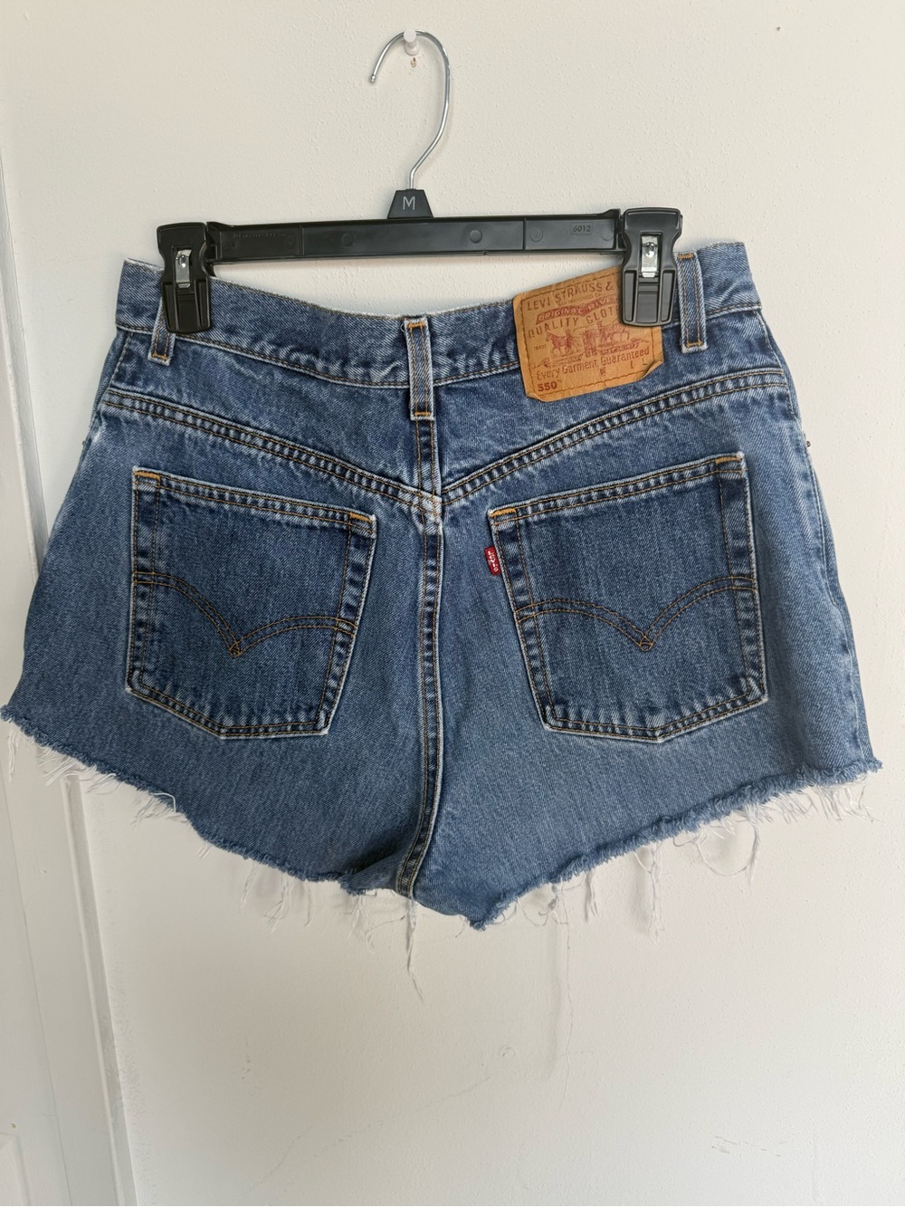 Levi's Blue Denim Cutoff High-Rise Women's Shorts